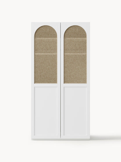 Jeanor Modular Hinged-Door Wardrobe, 100 cm Wide, in Various Sizes