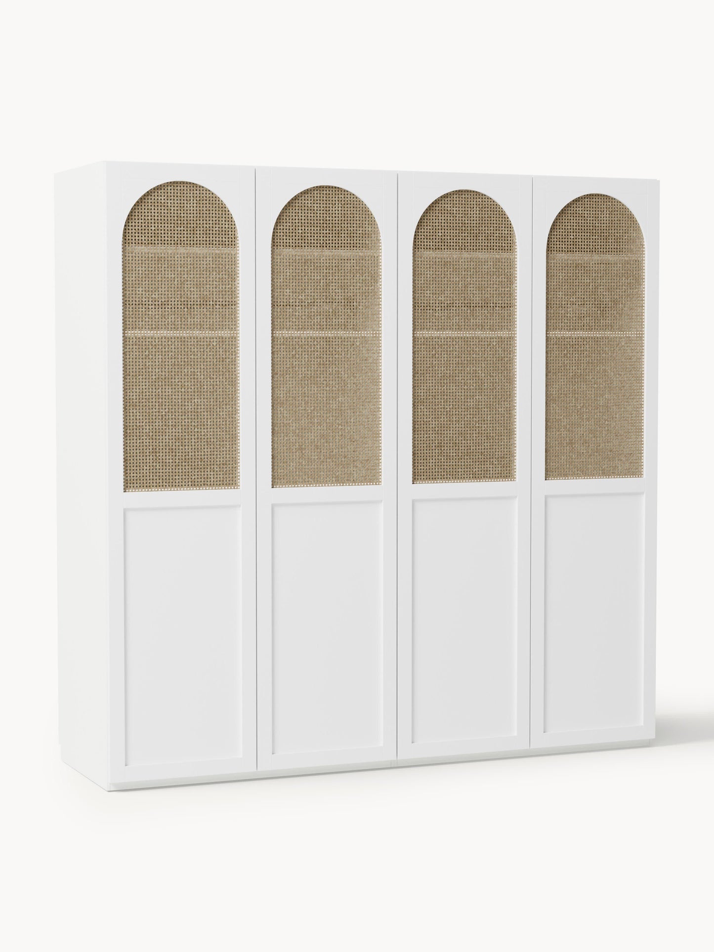 Jeanor Modular Hinged-Door Wardrobe, 200 cm Wide, in Various Sizes