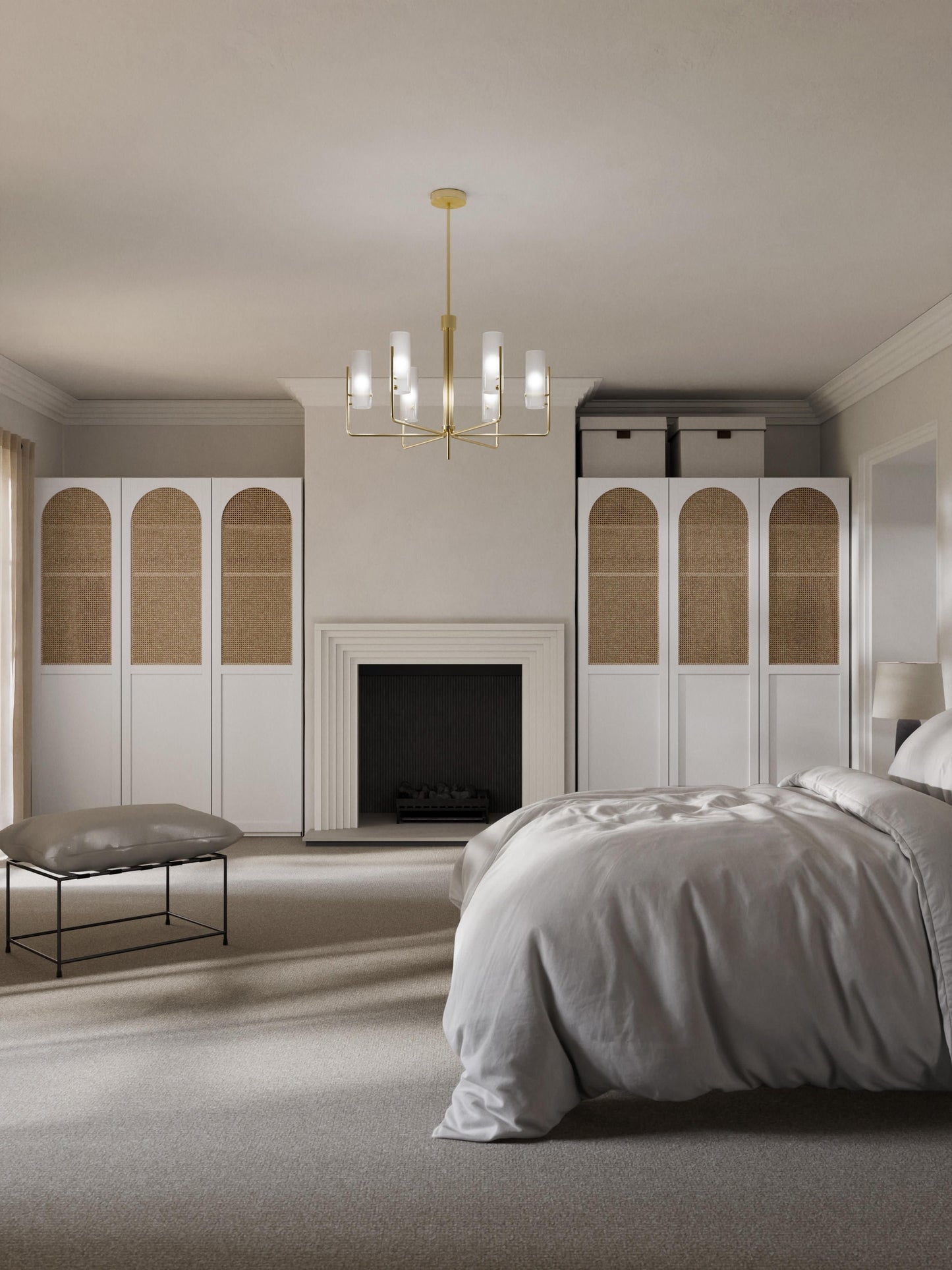 Jeanor Modular Hinged-Door Wardrobe, 50 cm Wide, in Various Sizes