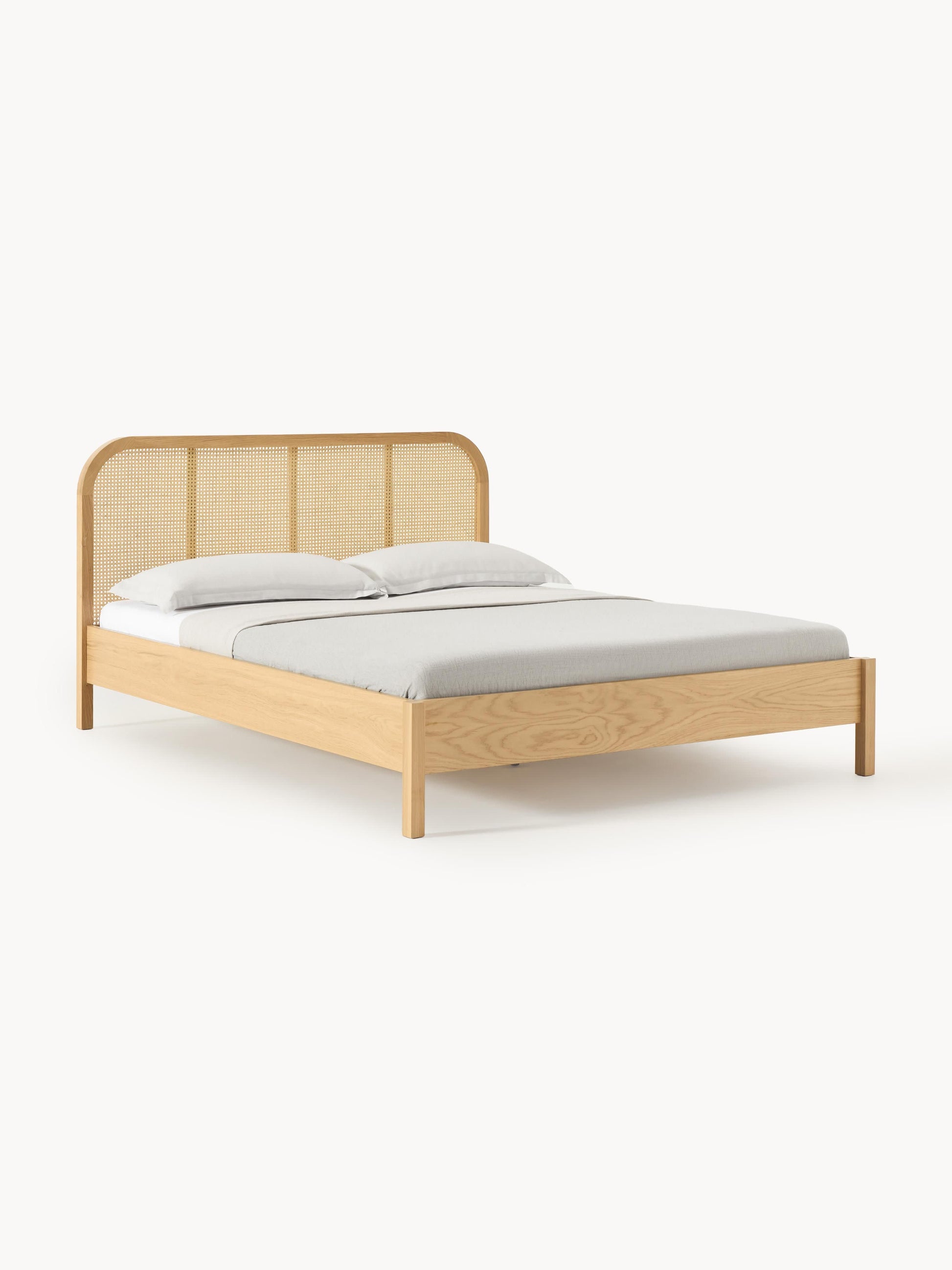 Jonner Wooden Bed, Vienna Cane Headboard