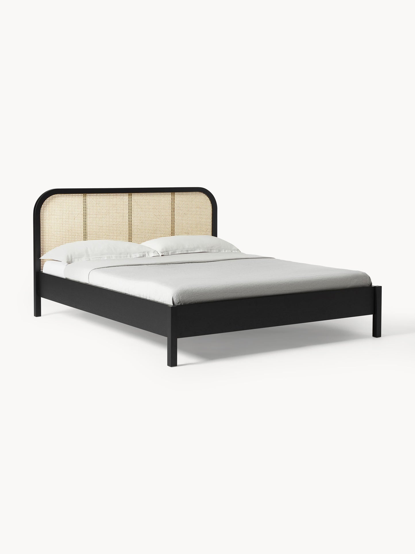 Jonner Wooden Bed, Vienna Cane Headboard