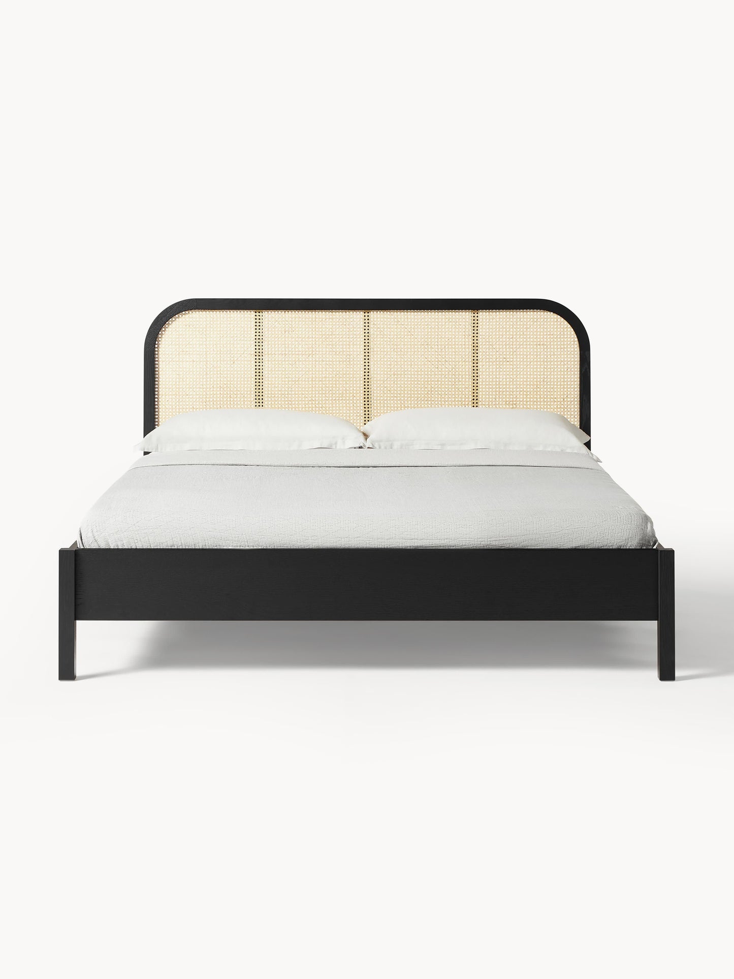 Jonner Wooden Bed, Vienna Cane Headboard