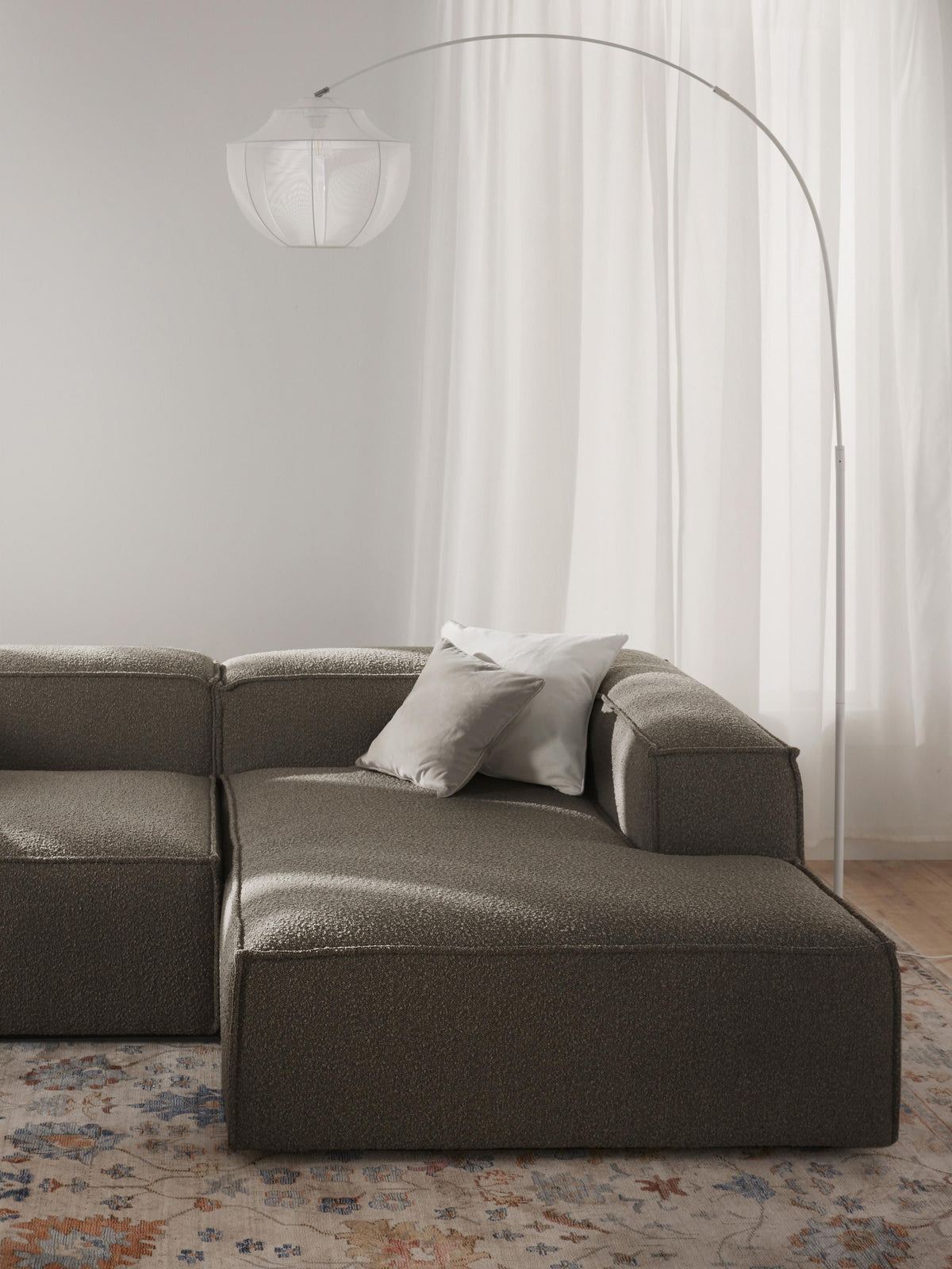 Lennard Bouclé Ottoman Corner Module
