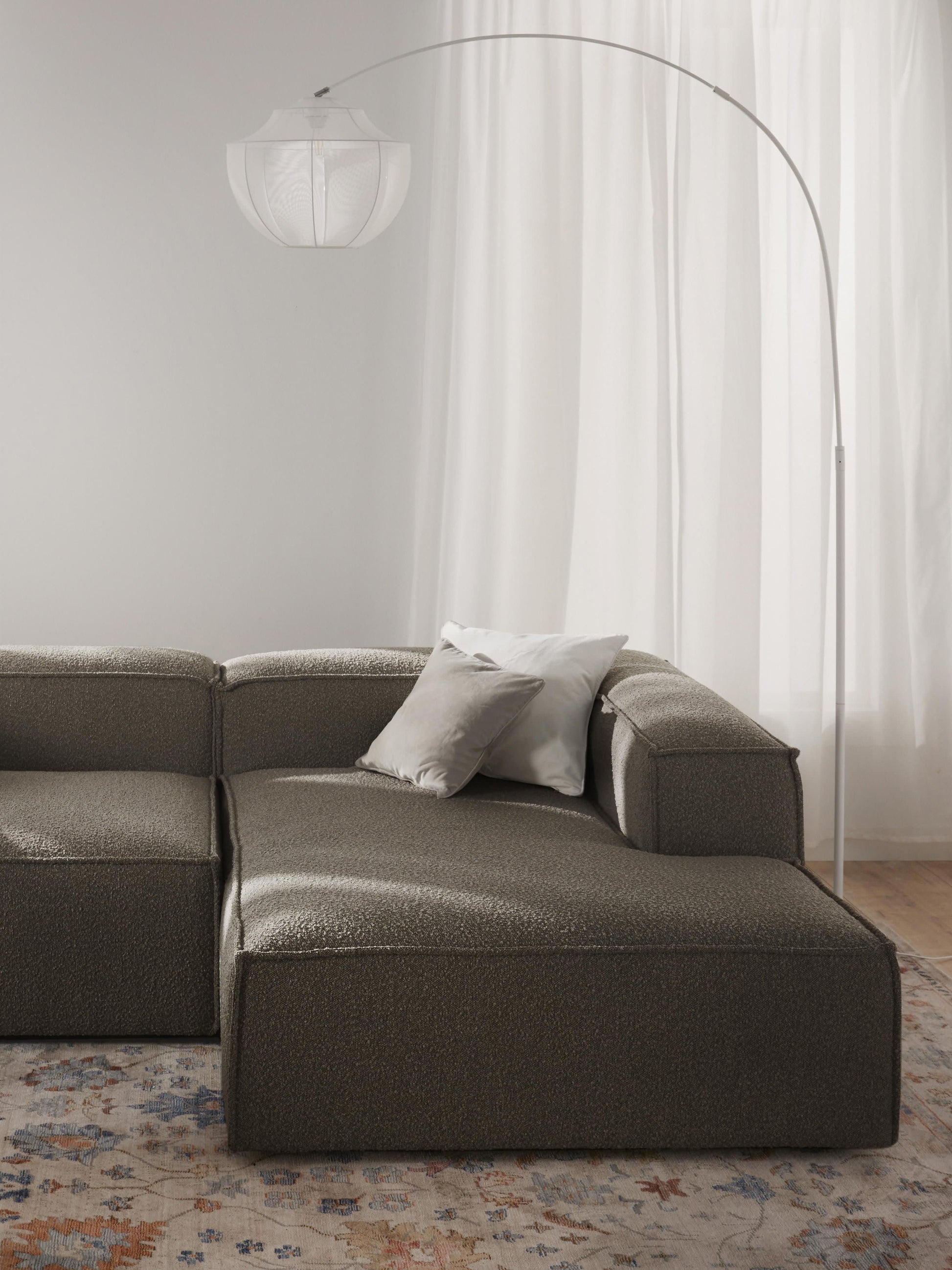 Lennard Bouclé Ottoman Corner Module