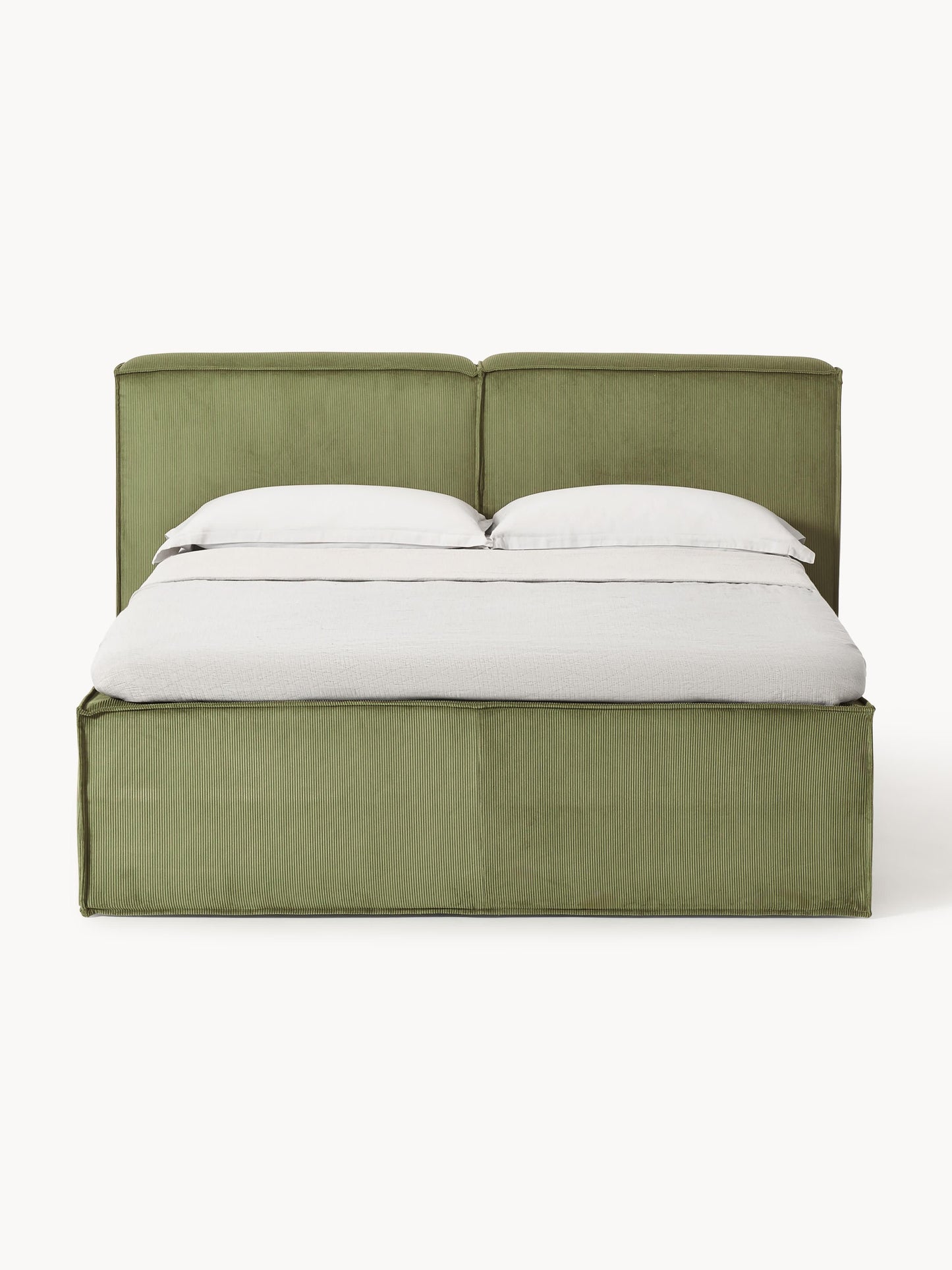 Lennard Corduroy Box Spring Bed