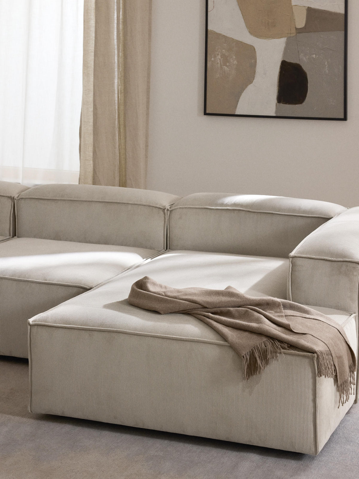 Lennard Corduroy Ottoman Corner Module