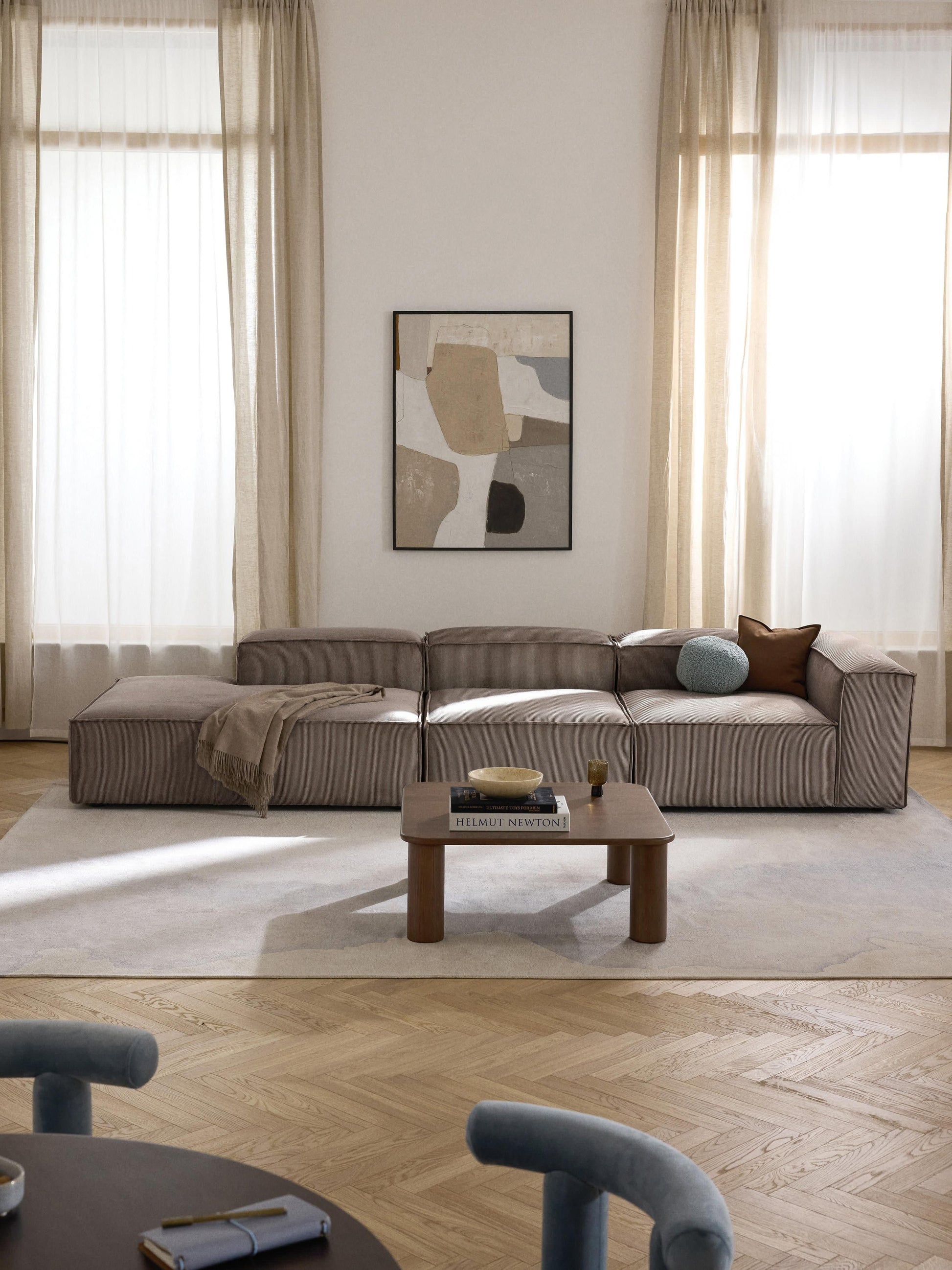 Lennard Corduroy Ottoman Module