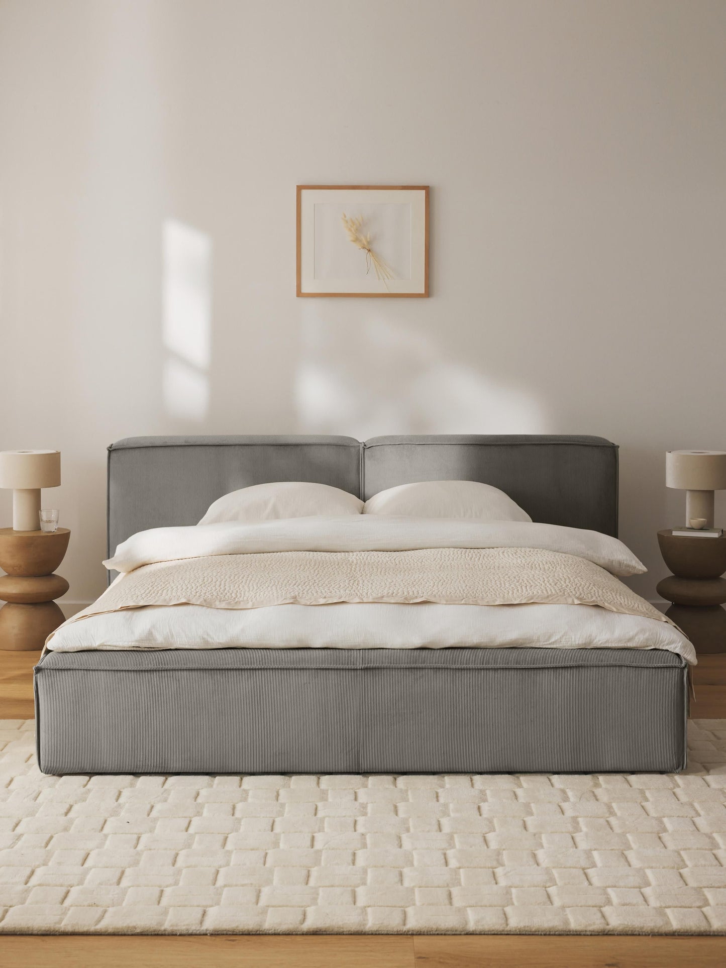 Lennard Corduroy Upholstered Bed