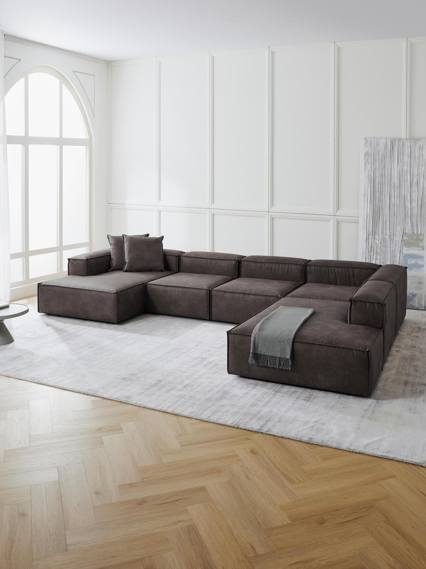 Lennard Leather Modular XL Sofa