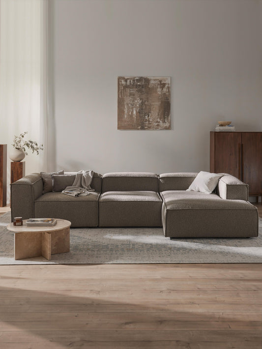 Lennard Modular Bouclé Corner Sofa (4-Seater)