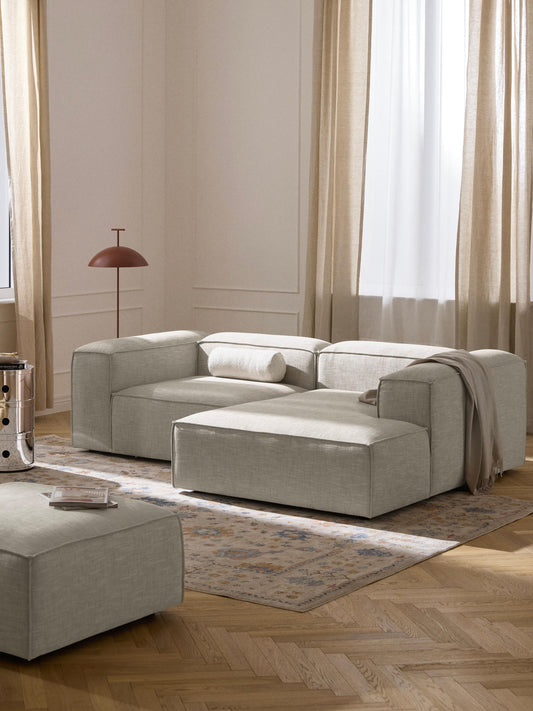 Lennard Modular Corner Sofa (2-Seater) in Linen Blend