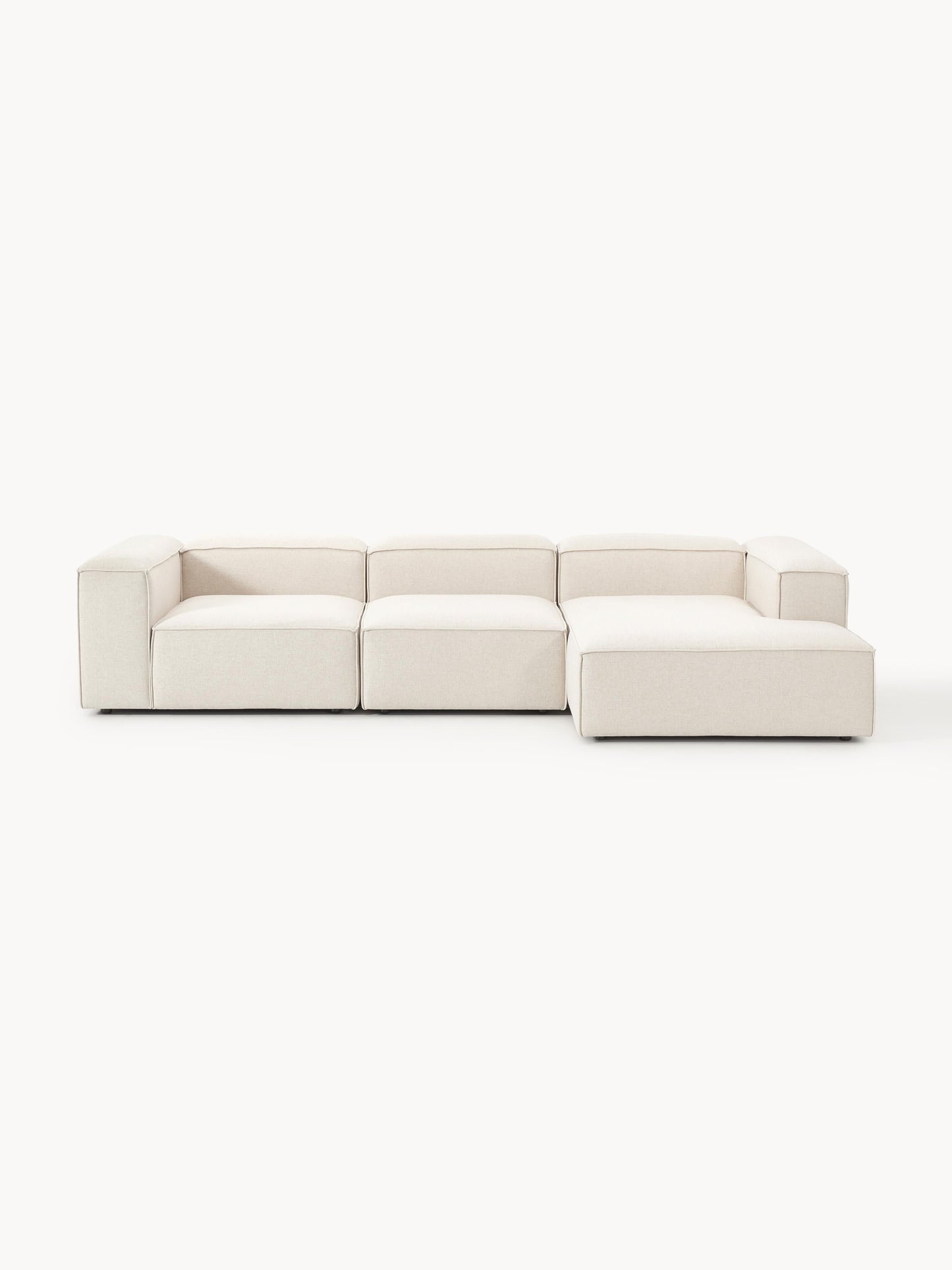 Lennard Modular Linen Blend Corner Sofa (4-Seater)