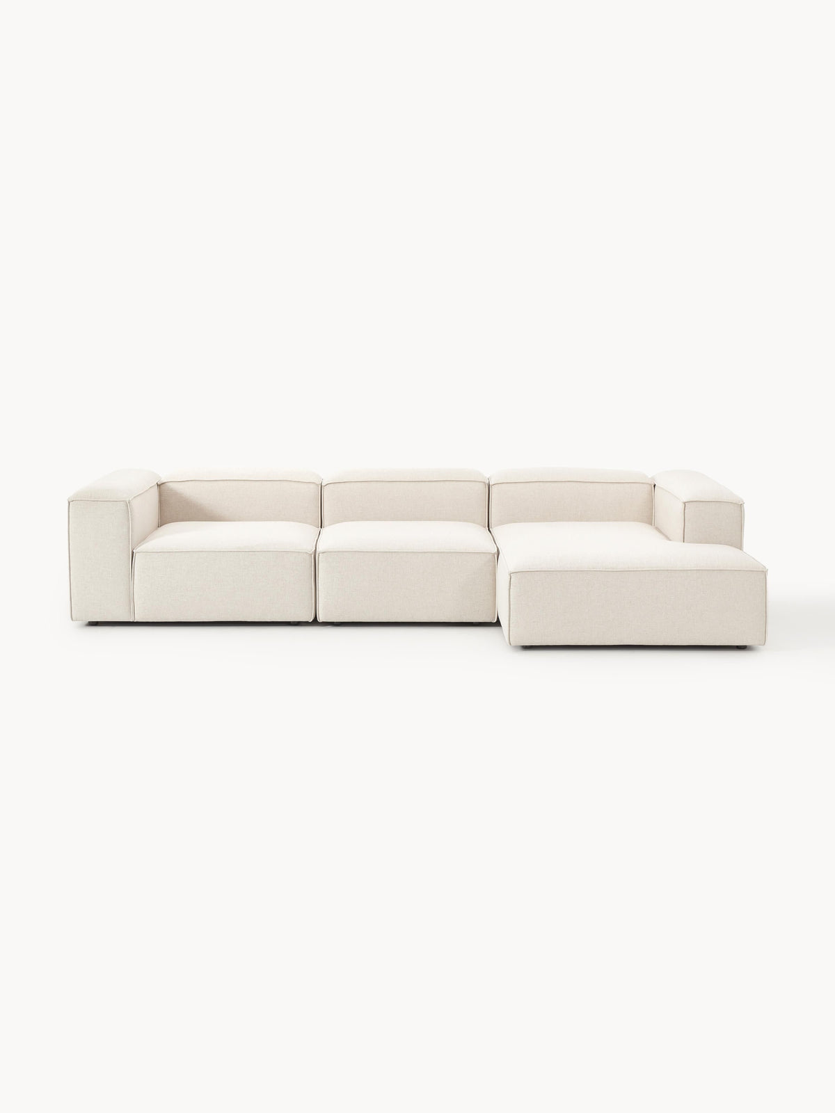 Lennard Modular Linen Blend Corner Sofa (4-Seater)