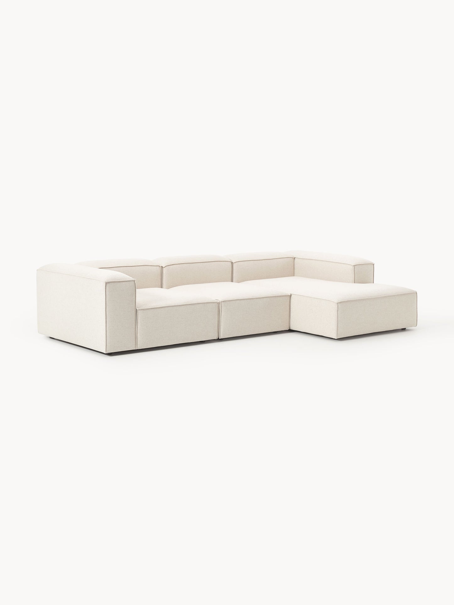 Lennard Modular Linen Blend Corner Sofa (4-Seater)
