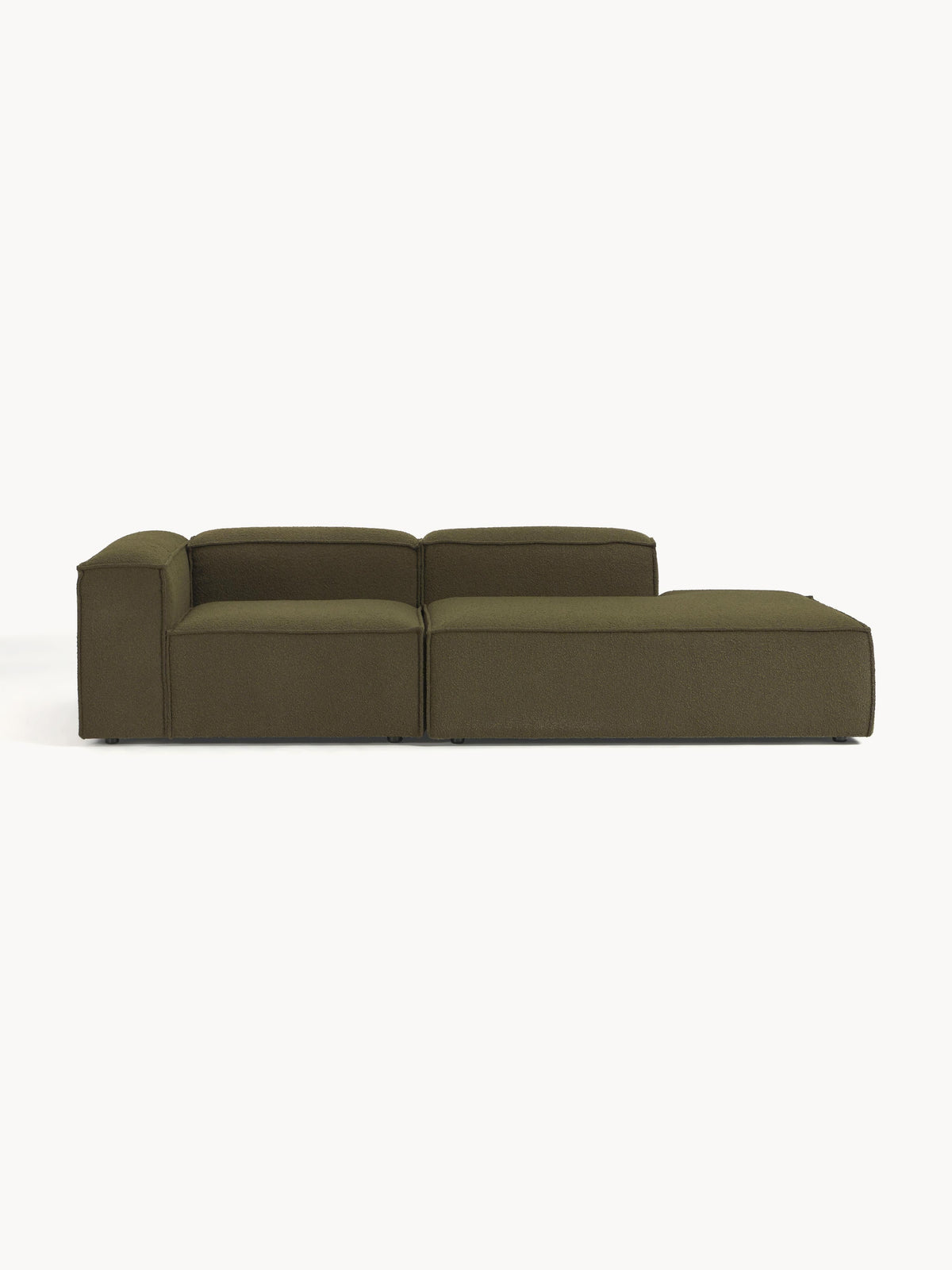 Lennard Modular Ottoman in Bouclé