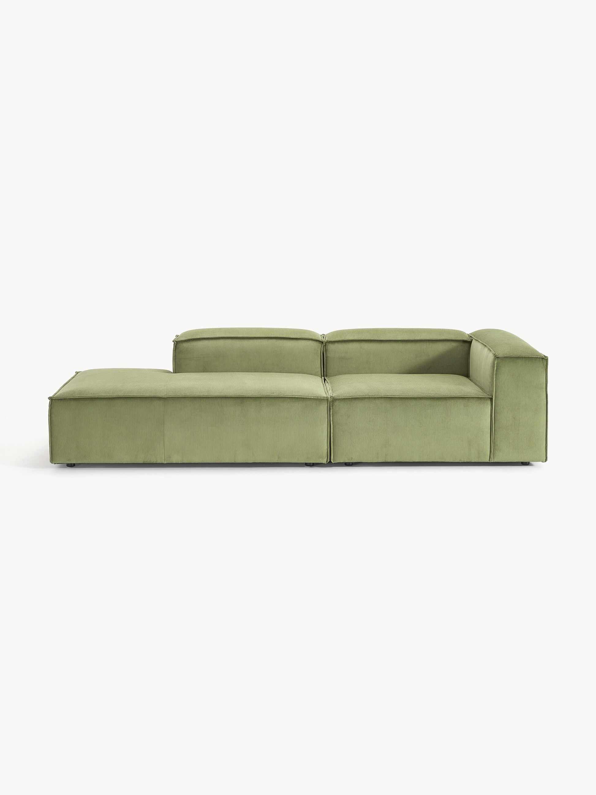 Lennard Modular Ottoman in Corduroy