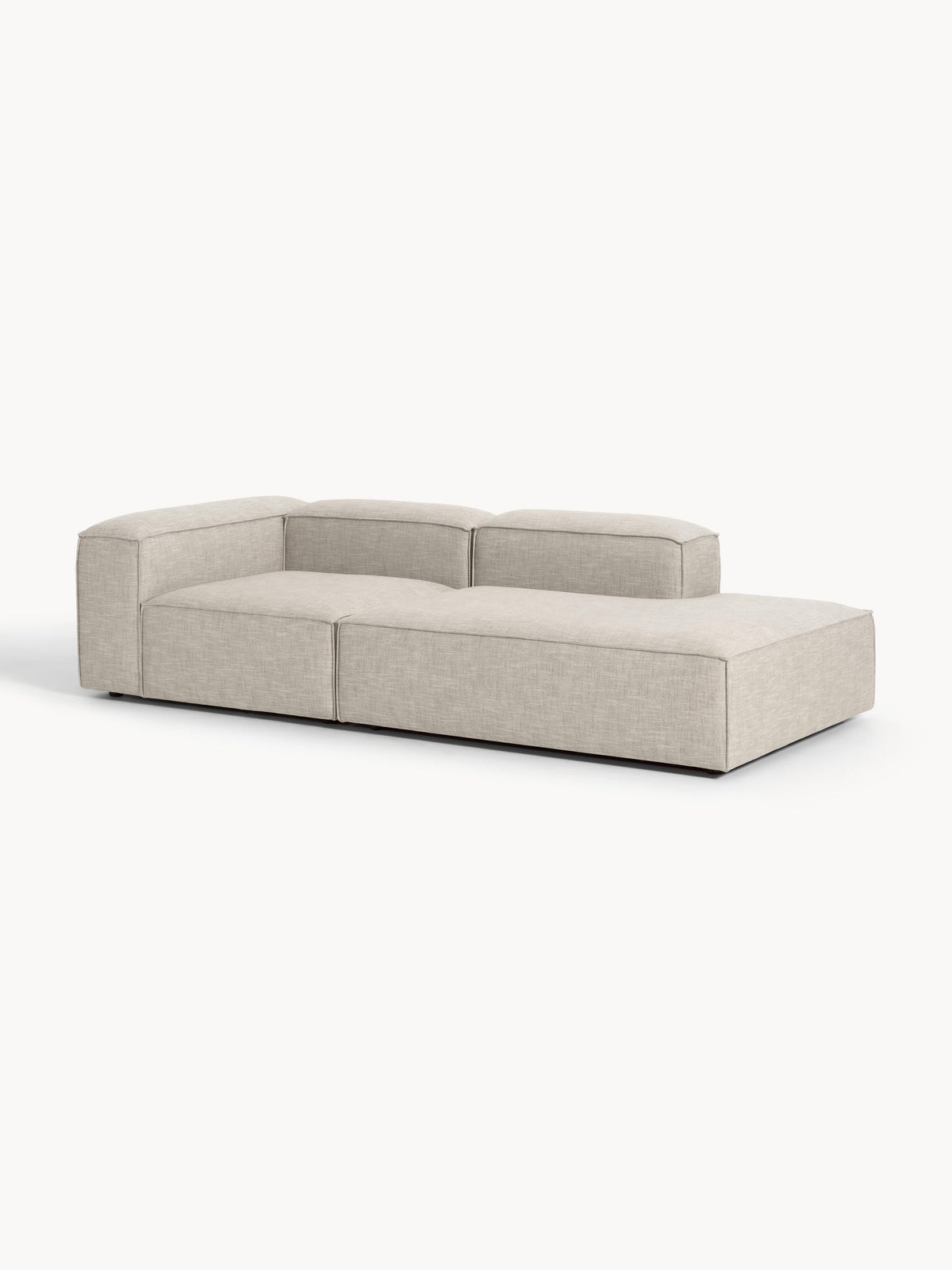 Lennard Modular Ottoman in Linen Blend