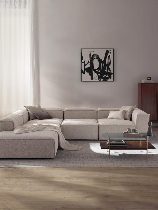 Lennard Modular XL Corner Sofa (4-Seater) in Bouclé