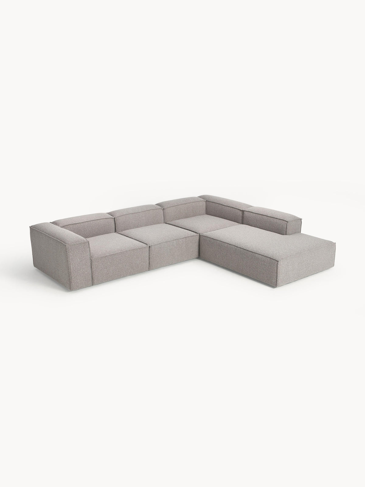 Lennard Modular XL Corner Sofa (4-Seater) in Bouclé