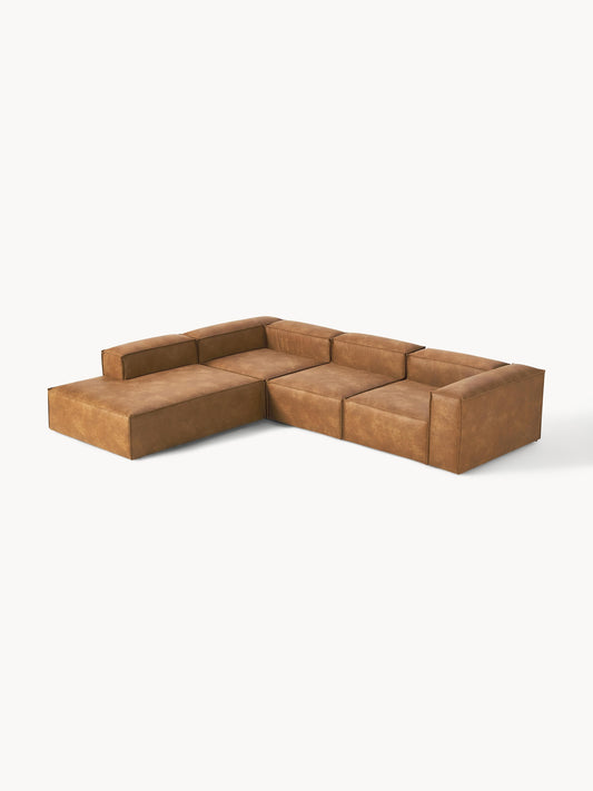 Lennard Modular XL Corner Sofa (4-Seater) in Leather