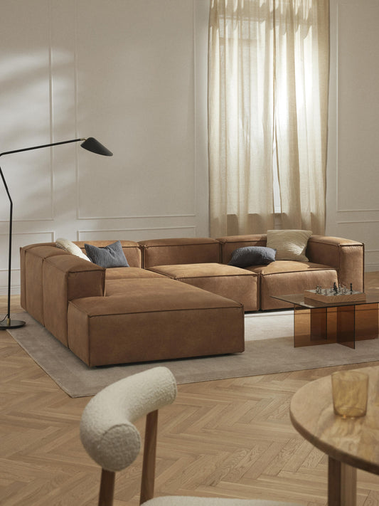 Lennard Modular XL Corner Sofa (4-Seater) in Leather