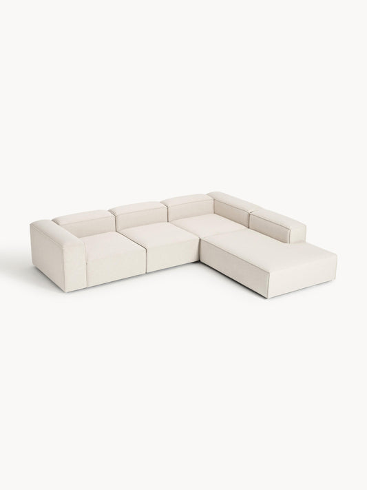 Lennard Modular XL Corner Sofa (4-Seater) in Linen Blend