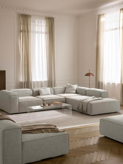 Lennard Modular XL Corner Sofa (4-Seater) in Linen Blend
