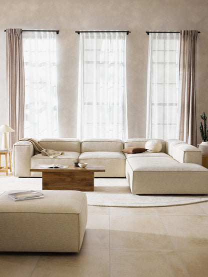 Lennard Modular XL Corner Sofa (4-Seater) in Linen Blend