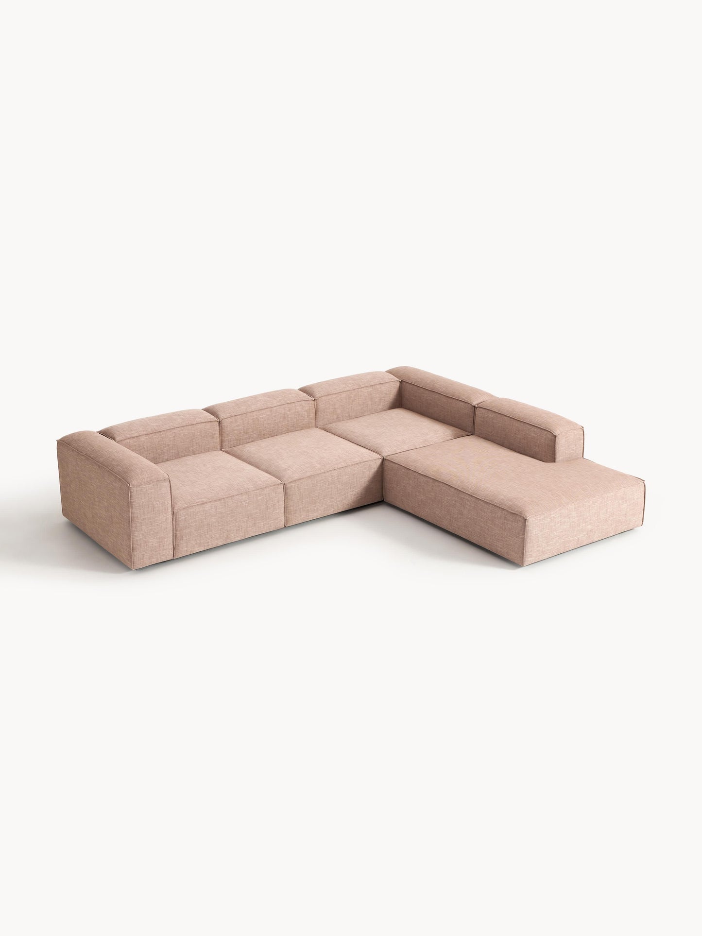 Lennard Modular XL Corner Sofa (4-Seater) in Linen Blend