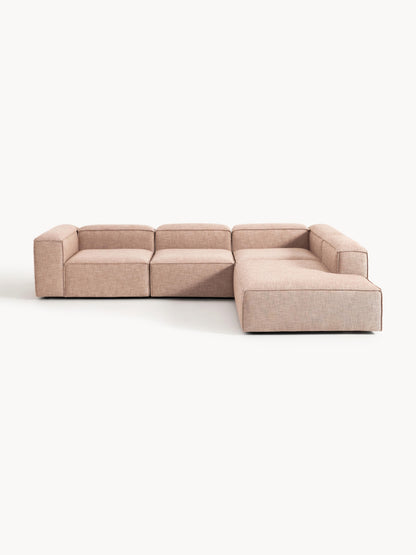Lennard Modular XL Corner Sofa (4-Seater) in Linen Blend