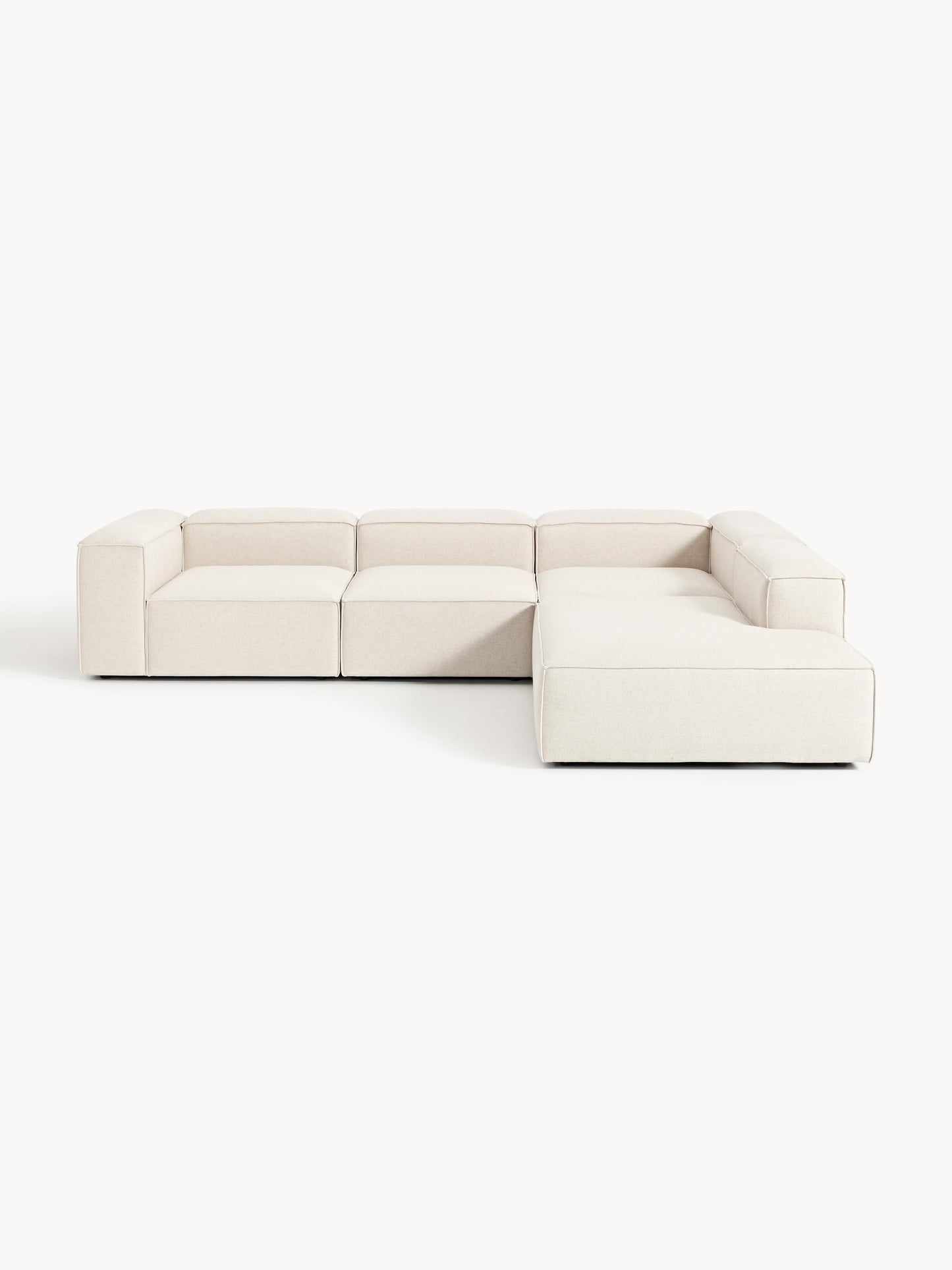 Lennard Modular XL Corner Sofa (4-Seater) in Linen Blend