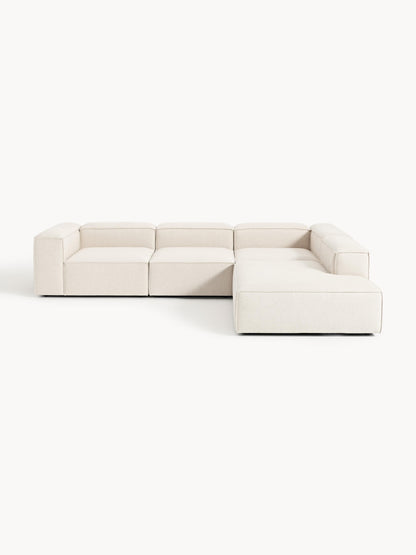 Lennard Modular XL Corner Sofa (4-Seater) in Linen Blend