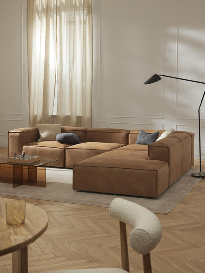 Lennard Ottoman Module in Leather