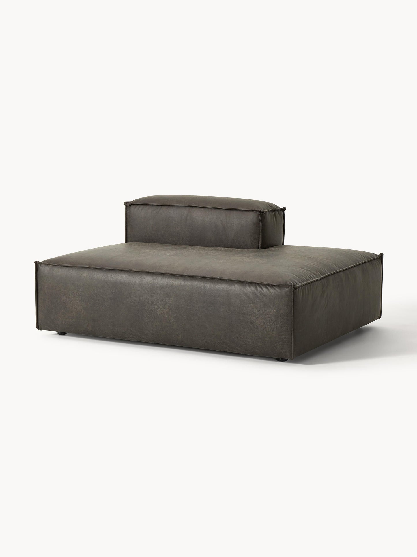 Lennard Ottoman Module in Leather