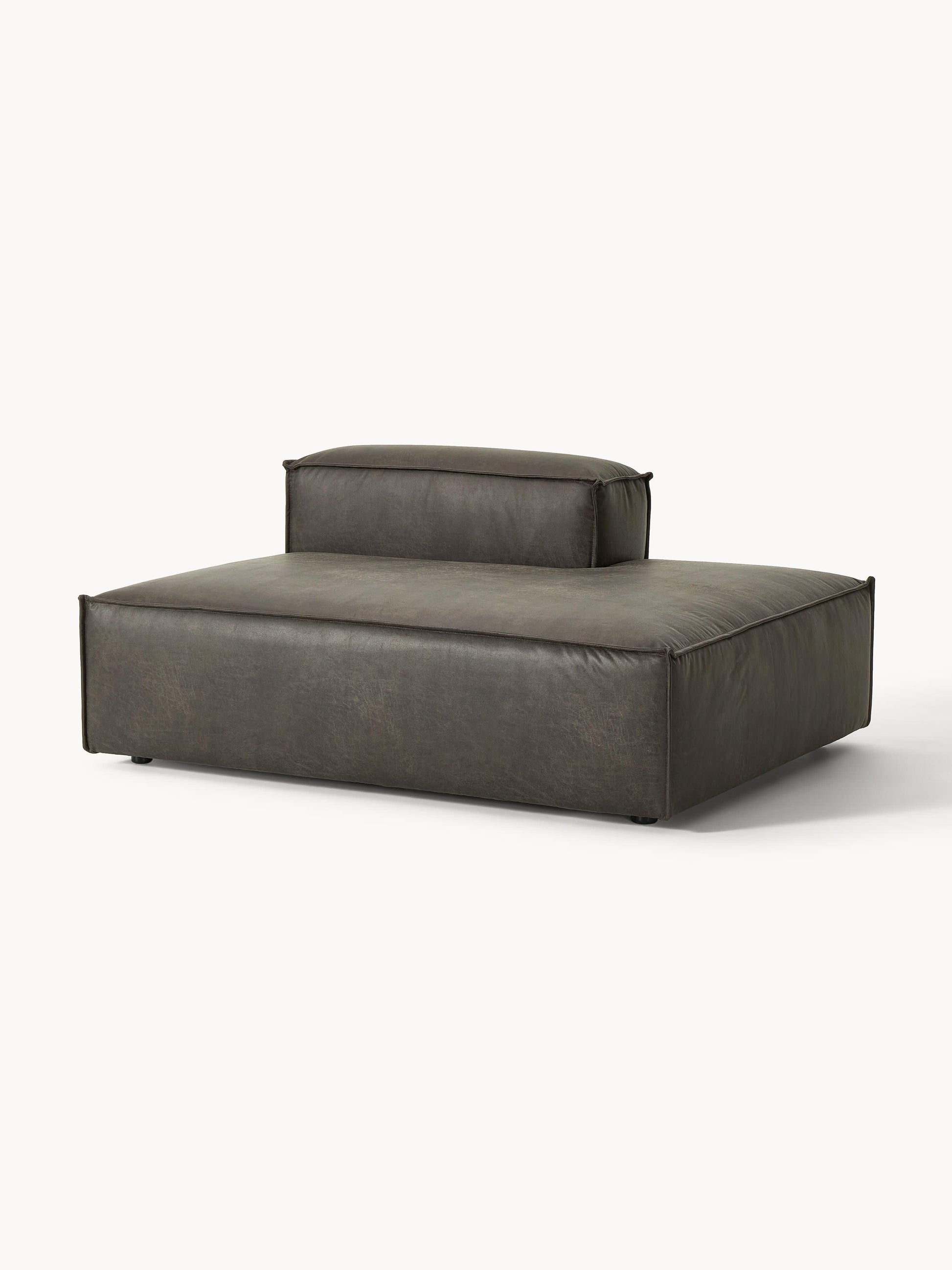 Lennard Ottoman Module in Leather