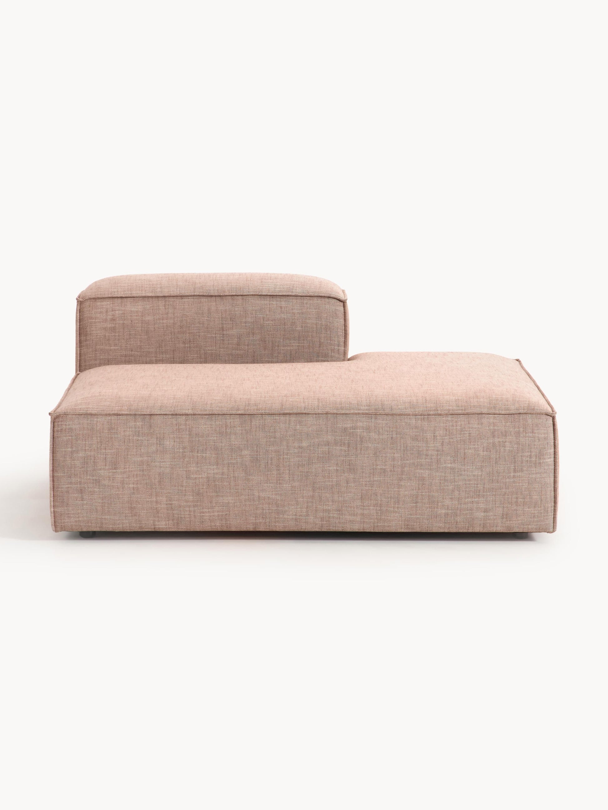 Lennard Ottoman Module in Linen Blend