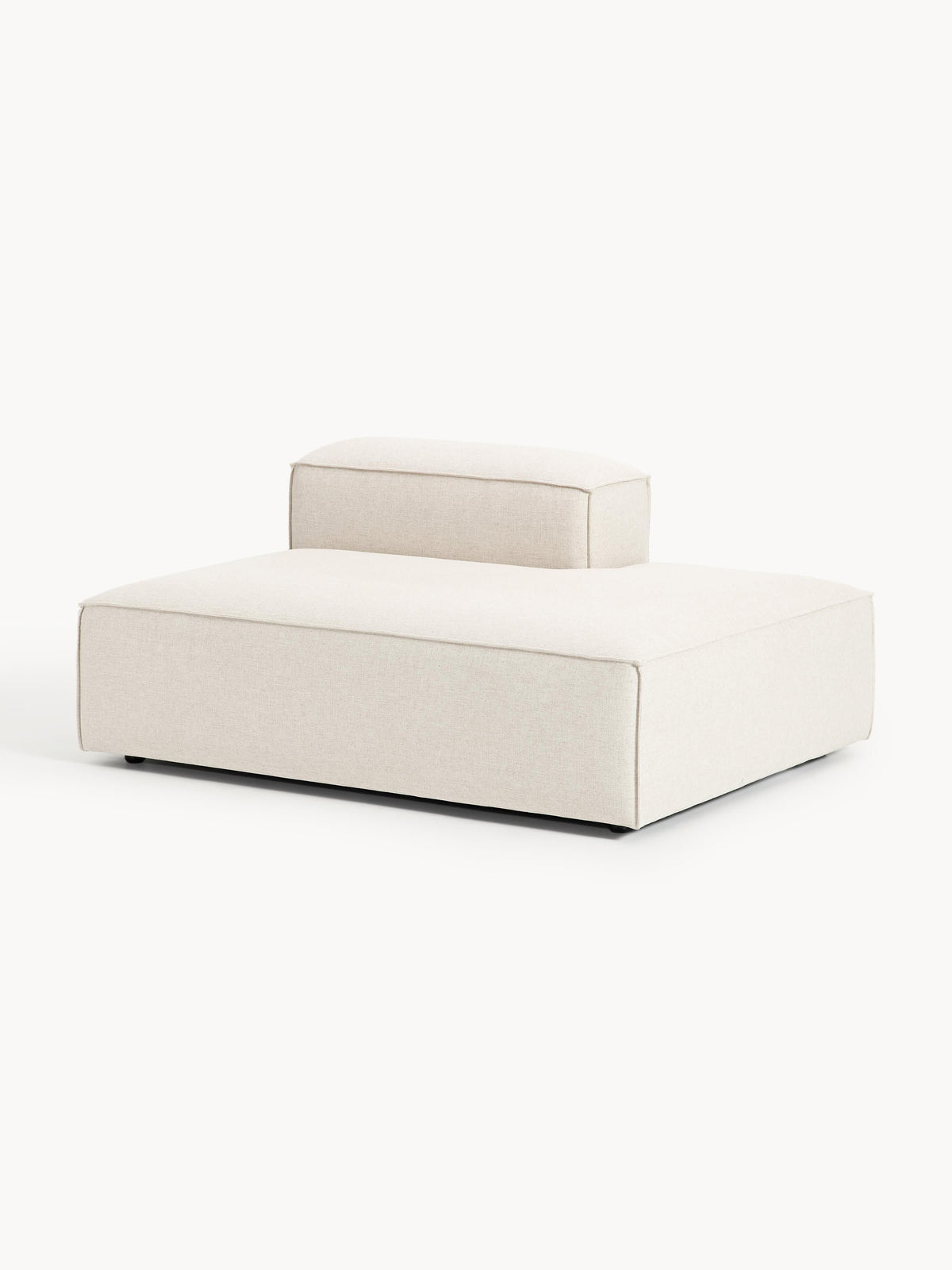 Lennard Ottoman Module in Linen Blend