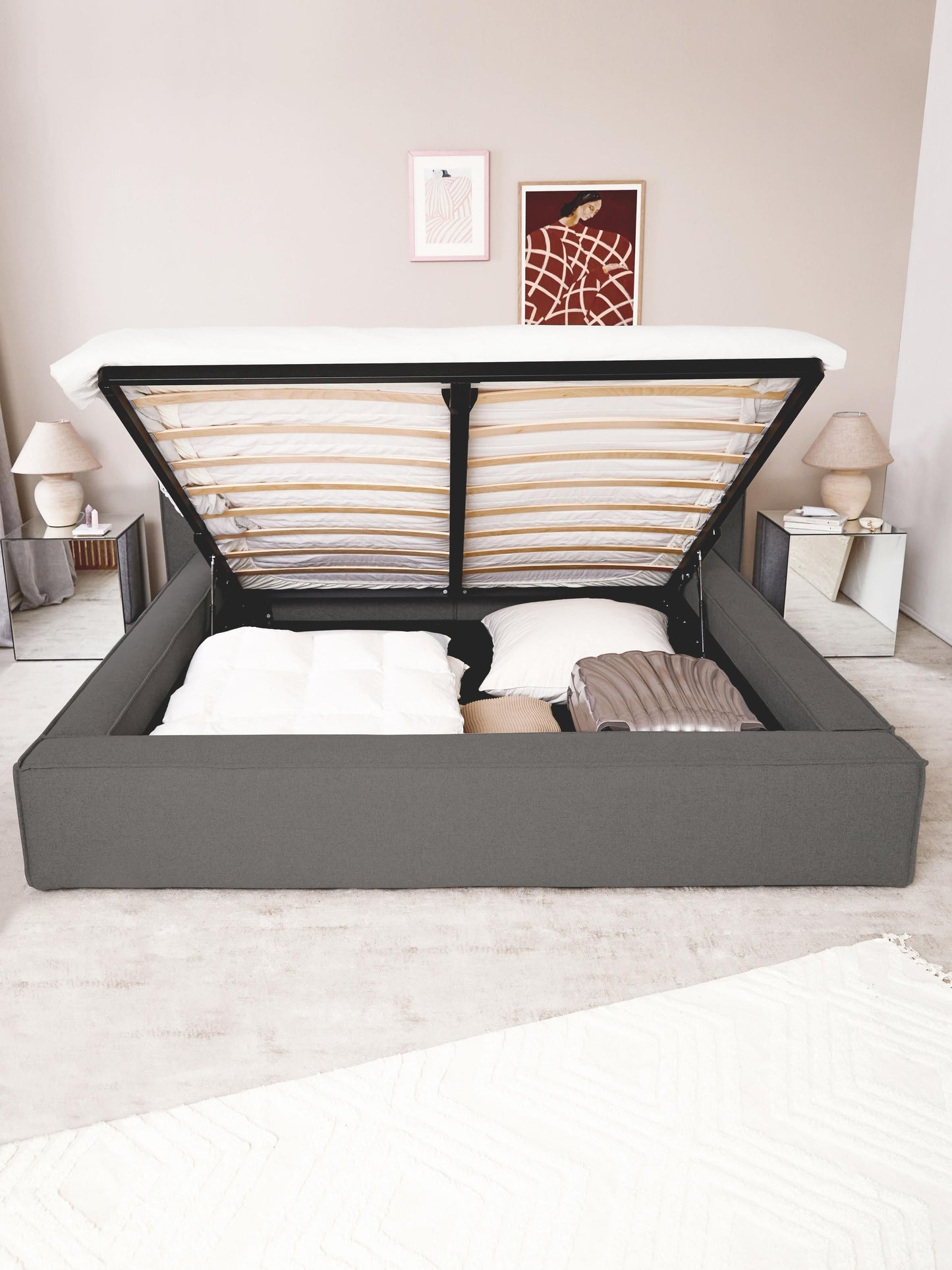 Lennard Upholstered Bed with Storage