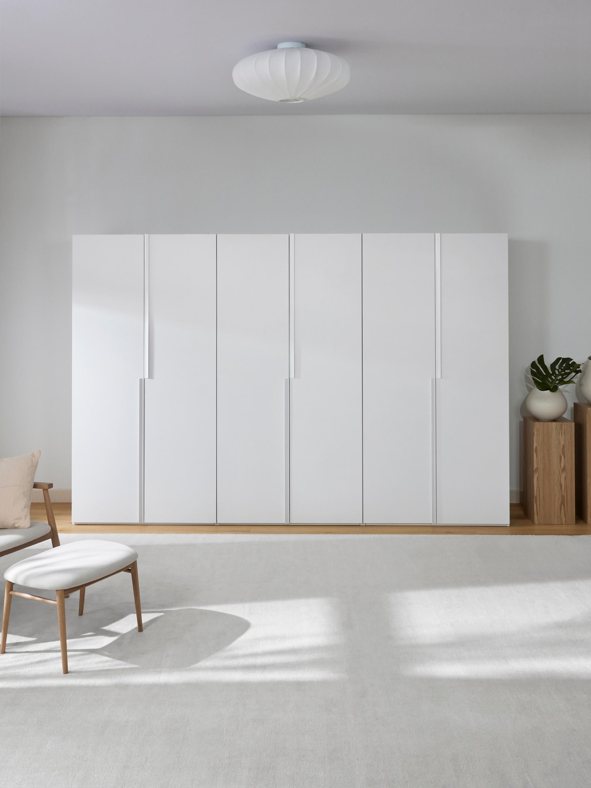 Leonis Hinged-Door Wardrobe, Modular, 300 cm Wide, in Various Sizes