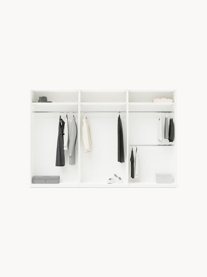 Leonis Hinged-Door Wardrobe, Modular, 300 cm Wide, in Various Sizes