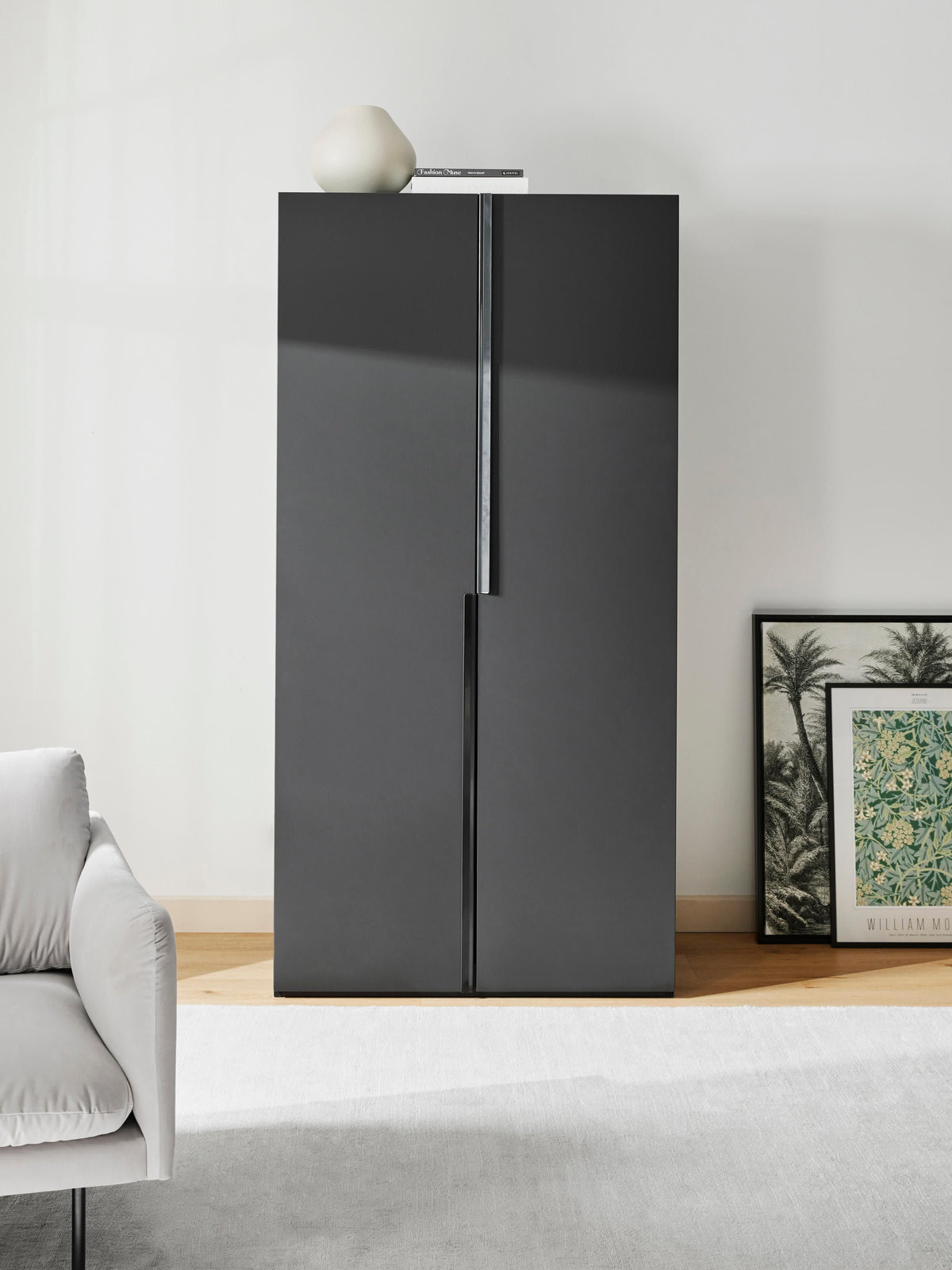 Leonis Modular Hinged-Door Wardrobe, 100 cm Wide, in Various Sizes