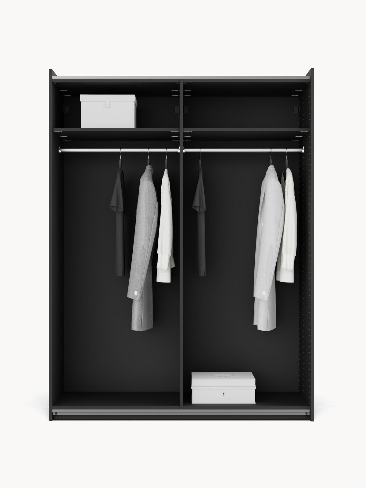 Leonis Sliding-Door Modular Wardrobe, 150 cm Wide, in Various Sizes