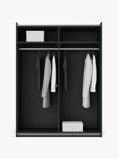 Leonis Sliding-Door Modular Wardrobe, 150 cm Wide, in Various Sizes
