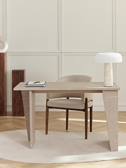 Liaven Desk in Travertine Look
