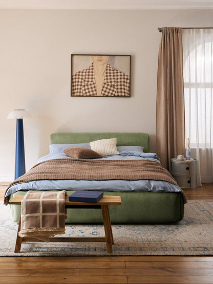 Melina Bed, Upholstered