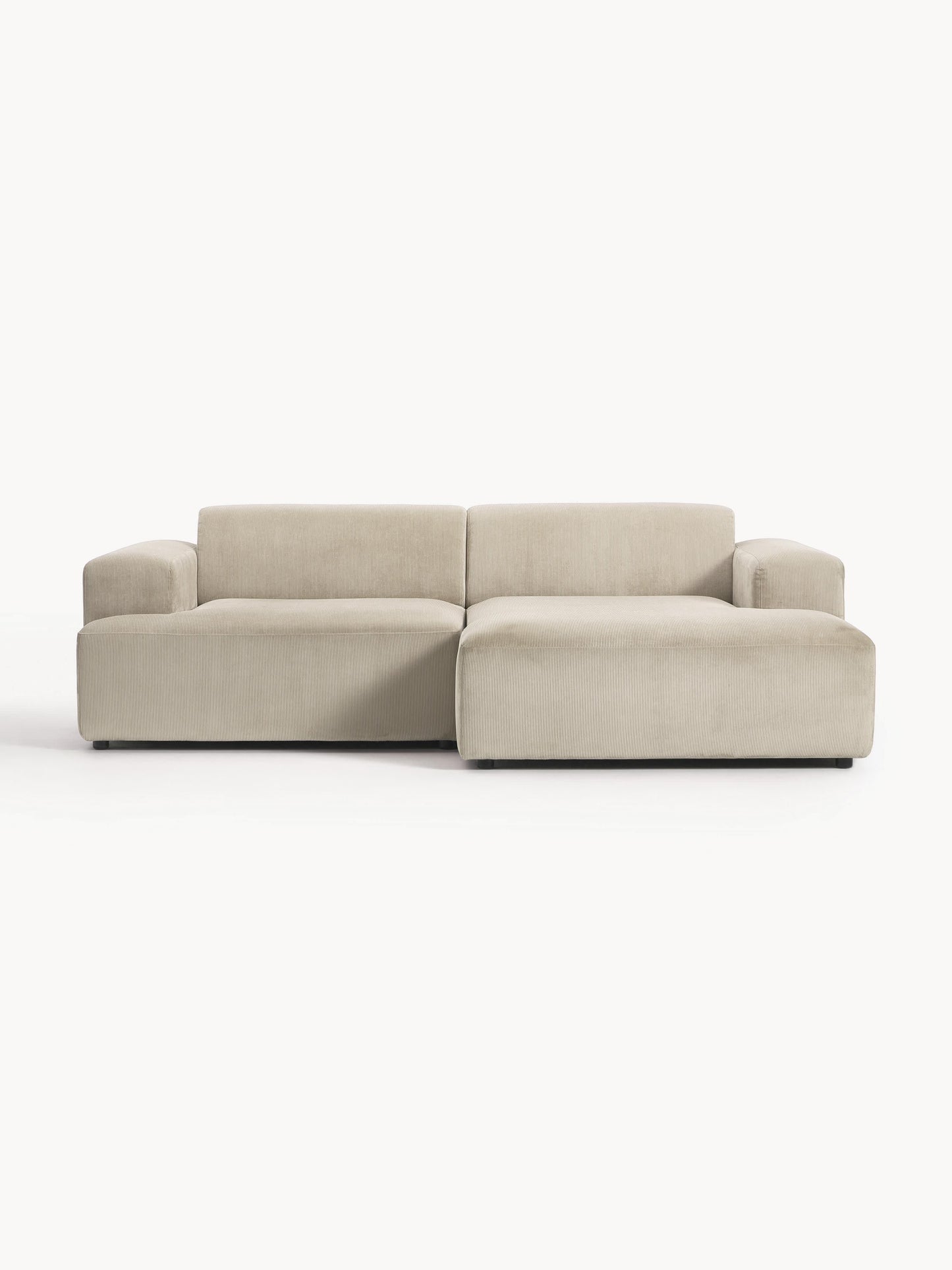 Melina Corduroy Corner Sofa, 3-Seater