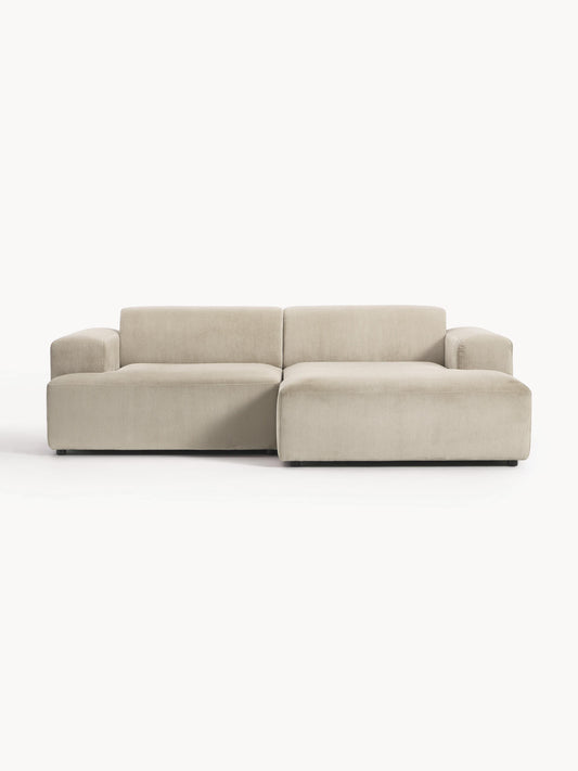 Melina Corduroy Corner Sofa, 3-Seater