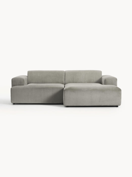 Melina Corduroy Corner Sofa, 3-Seater