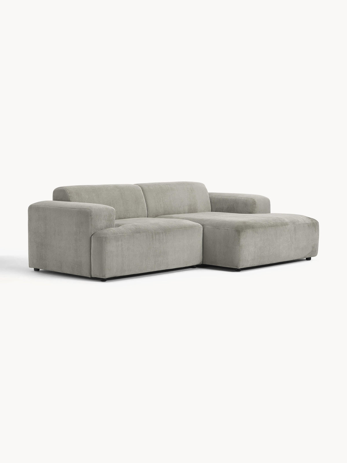 Melina Corduroy Corner Sofa, 3-Seater