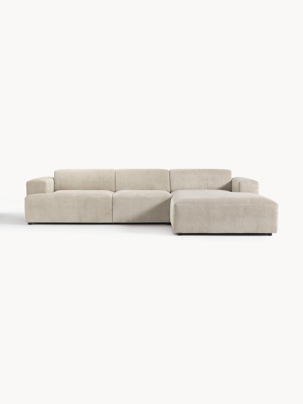 Melina Corduroy Corner Sofa (4-Seater)